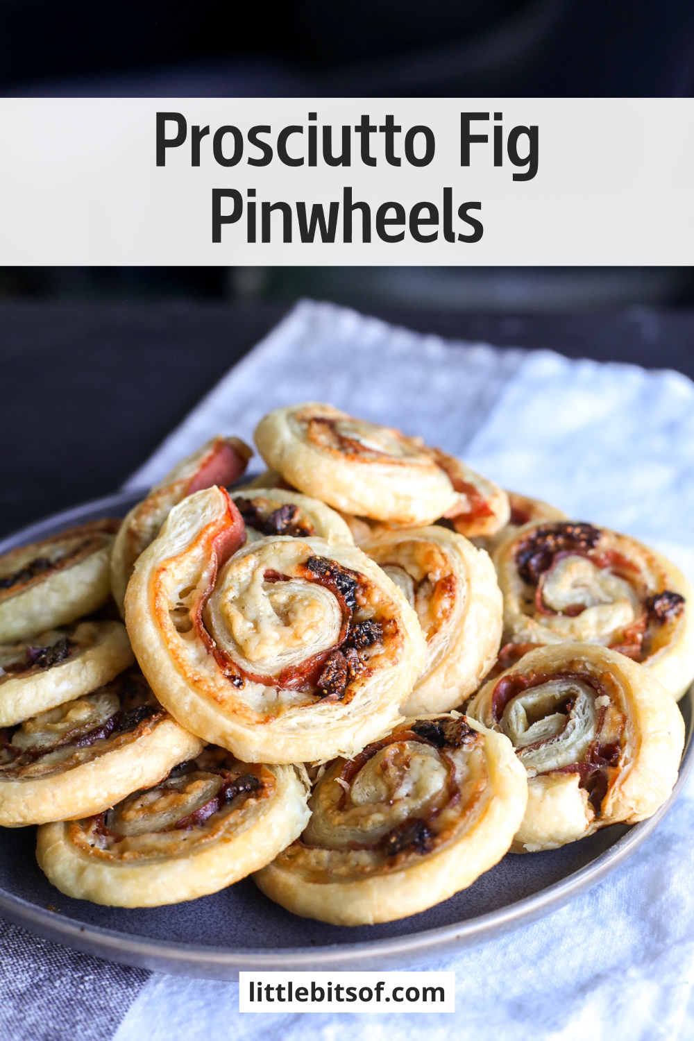 Easy Prosciutto Fig Pinwheels: A savory-sweet appetizer with creamy cheese, figs, and prosciutto, perfect for any gathering.