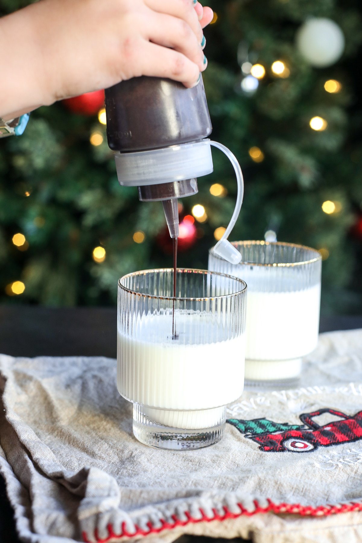 Indulge in the perfect winter flavor combo! Our rich Chocolate Peppermint Syrup is perfect for coffee, hot cocoa, and more.