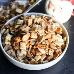 Crunchy, sweet, and spicy! This festive Gingerbread Chex Mix is the perfect holiday snack. Easy to make and even easier to eat.