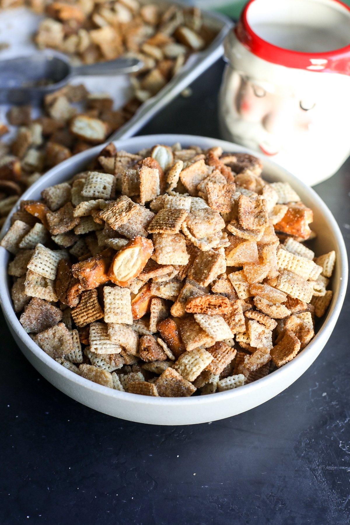 Crunchy, sweet, and spicy! This festive Gingerbread Chex Mix is the perfect holiday snack. Easy to make and even easier to eat.