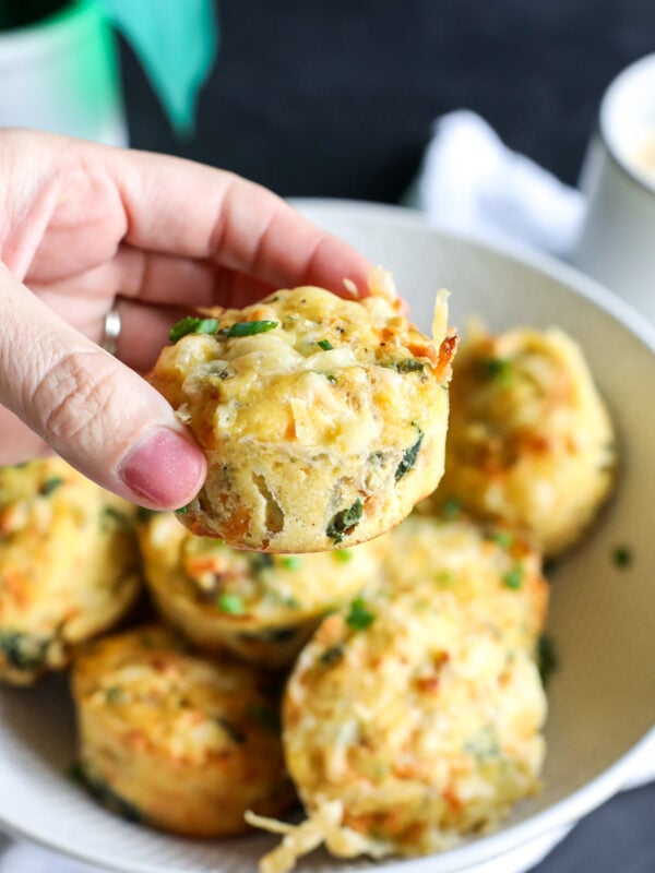 Fuel your day with these delicious High Protein Sweet Potato & Chicken Sausage Egg Bites. Easy to make & perfect for busy mornings. Healthy & satisfying!