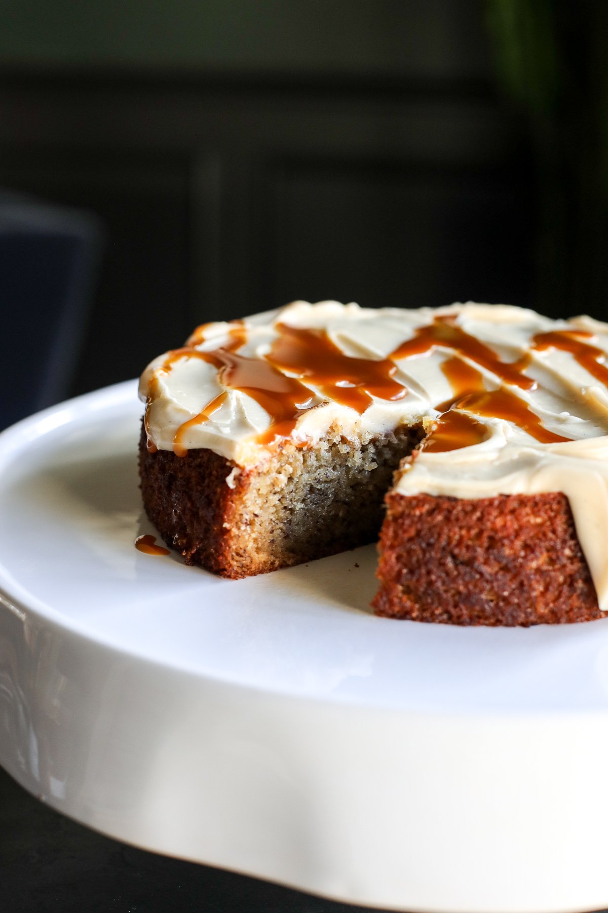 Delicious Banana Cake with Brown Butter Frosting: Moist, flavorful banana cake with rich, nutty brown butter frosting.