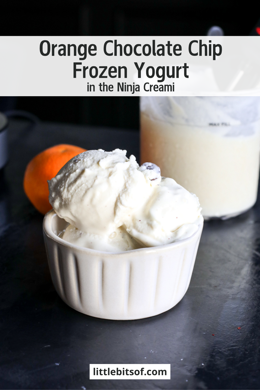 Craving creamy citrus? Make Orange Chocolate Chip Frozen Yogurt in your Ninja Creami! Easy, healthy, & bursting with flavor.