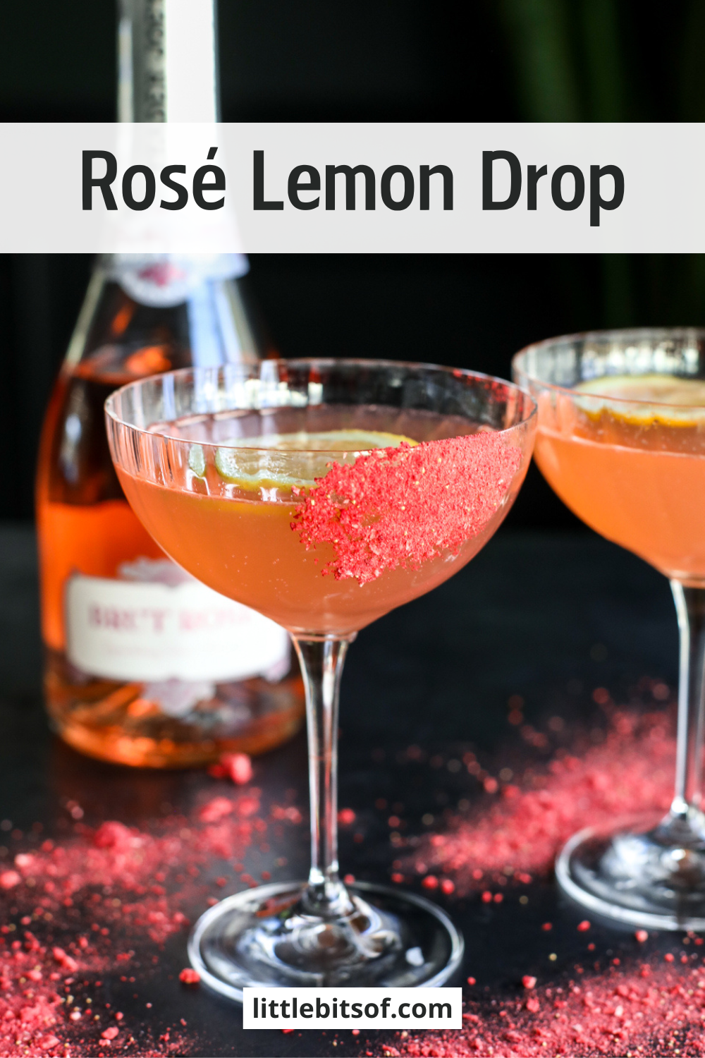 Enjoy a Rosé Lemon Drop—bright, citrusy, and perfectly balanced with rosé for a refreshing, elegant twist on the classic cocktail!