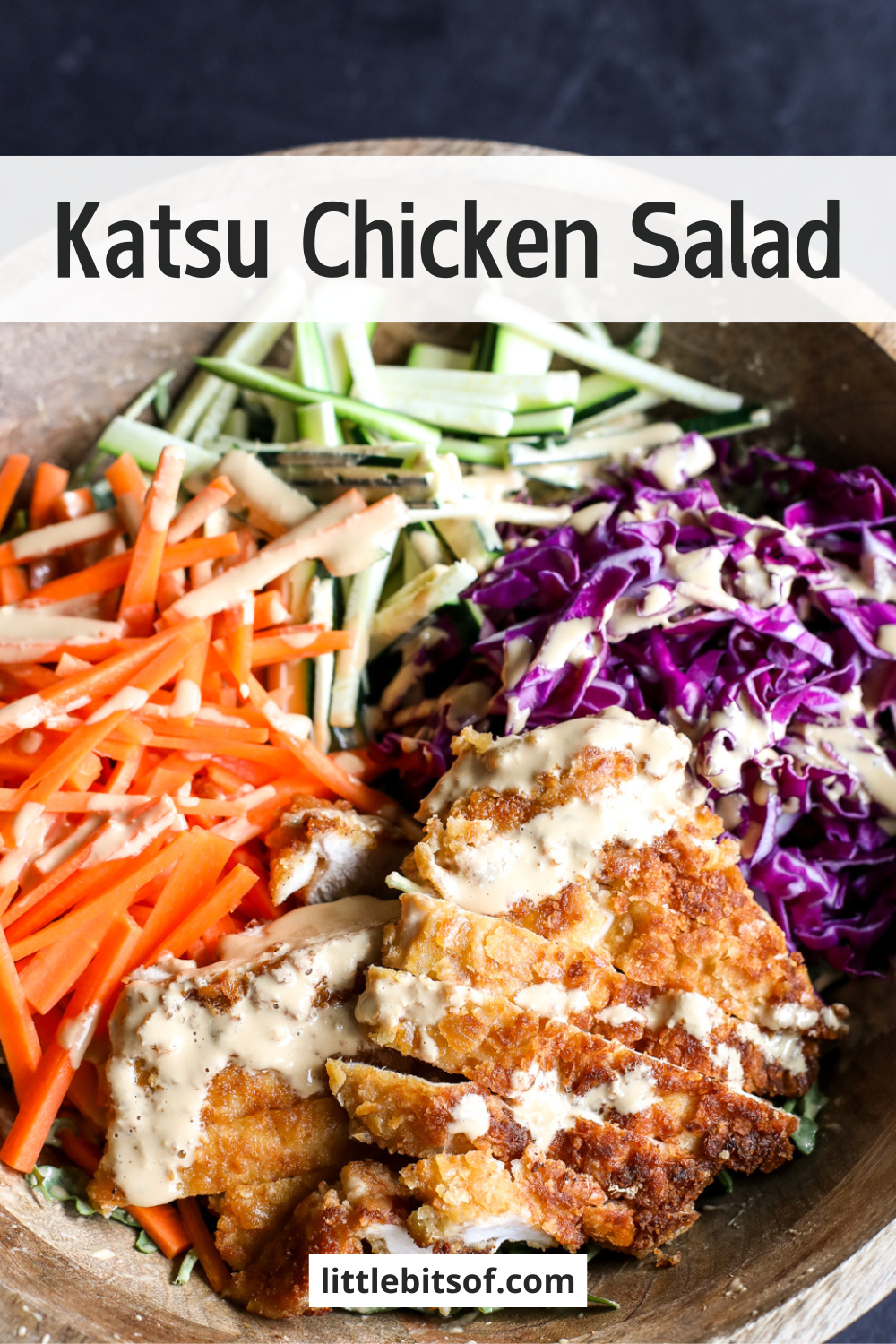 Katsu Chicken Salad: Crispy katsu chicken, fresh greens, and flavorful dressing. Easy recipe for a delicious meal!