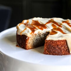 Delicious Banana Cake with Brown Butter Frosting: Moist, flavorful banana cake with rich, nutty brown butter frosting.
