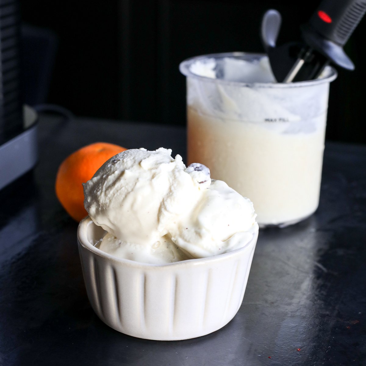 Orange Chocolate Chip Frozen Yogurt (Ninja Creami) - Little Bits