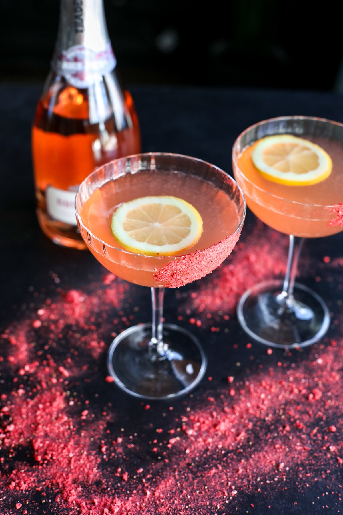 Enjoy a Rosé Lemon Drop—bright, citrusy, and perfectly balanced with rosé for a refreshing, elegant twist on the classic cocktail!