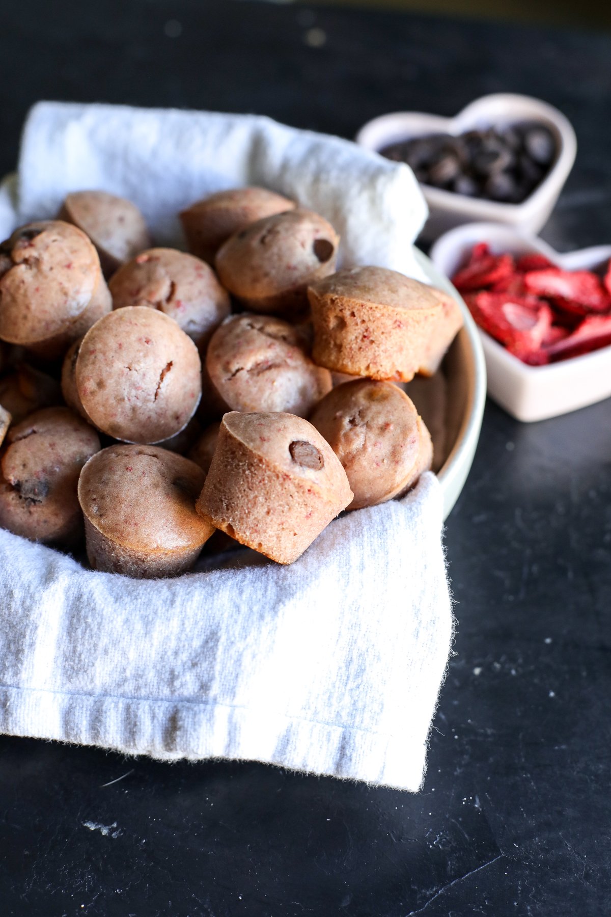 Strawberry Chocolate Chip Protein Muffins Recipe: Delicious, high-protein, & easy to make. Perfect for breakfast or snacks!
