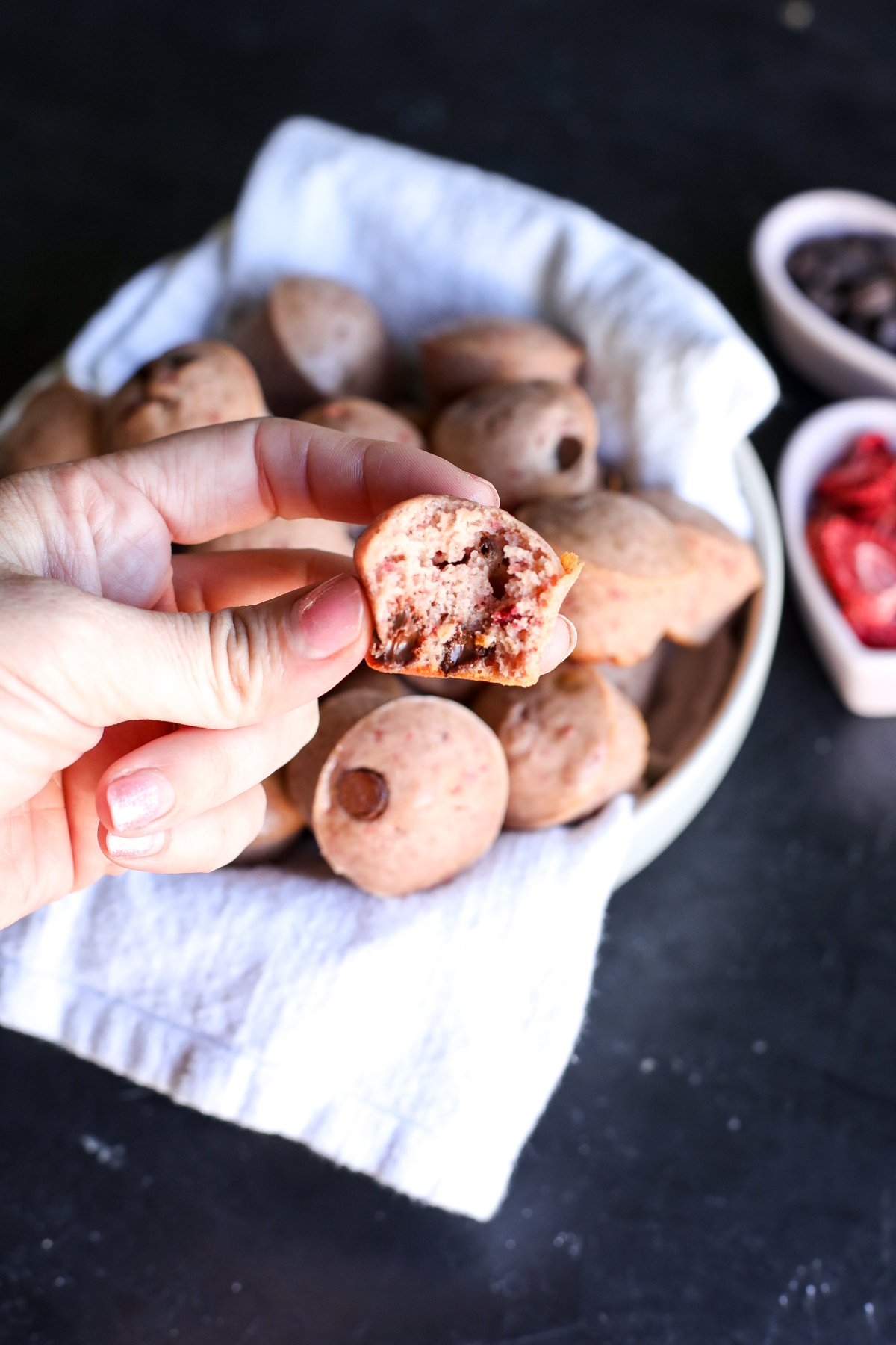 Strawberry Chocolate Chip Protein Muffins Recipe: Delicious, high-protein, & easy to make. Perfect for breakfast or snacks!