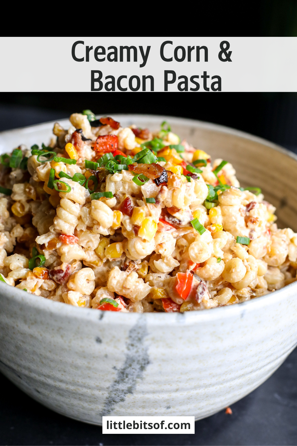Corn & Bacon Pasta Recipe: Creamy, cheesy, & quick! Perfect weeknight meal. Easy to make, family-friendly comfort food.
