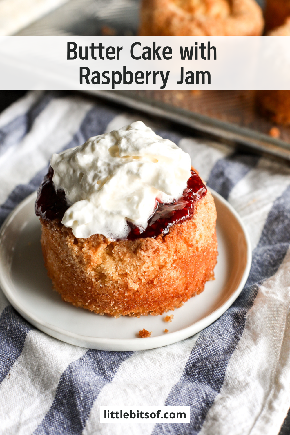 Fluffy butter cake with sweet raspberry jam. Perfect for dessert, parties, or a treat! Delicious and easy to make.