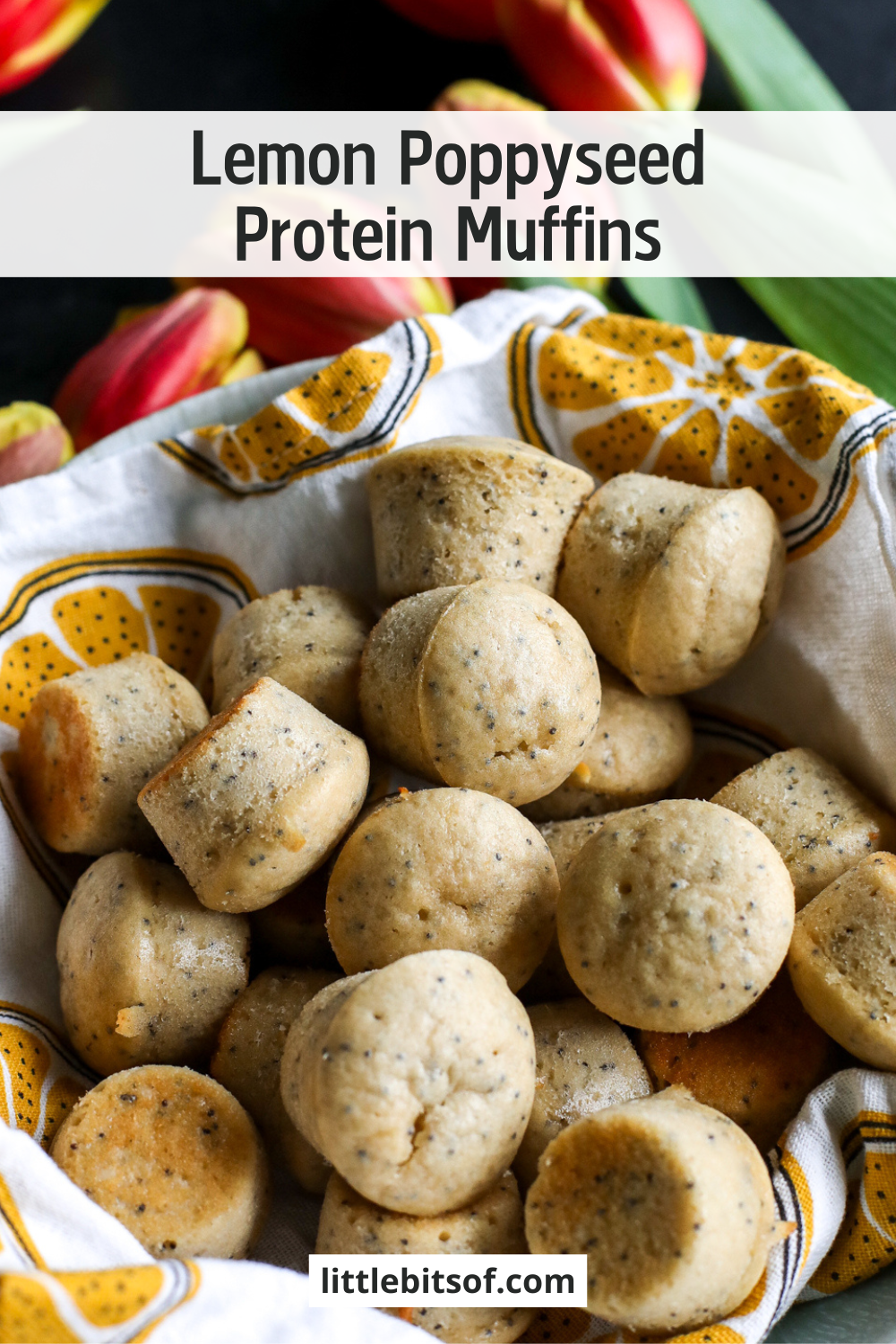 Here's a delicious and easy recipe for lemon poppyseed protein muffins that are perfect for a healthy breakfast or snack! 