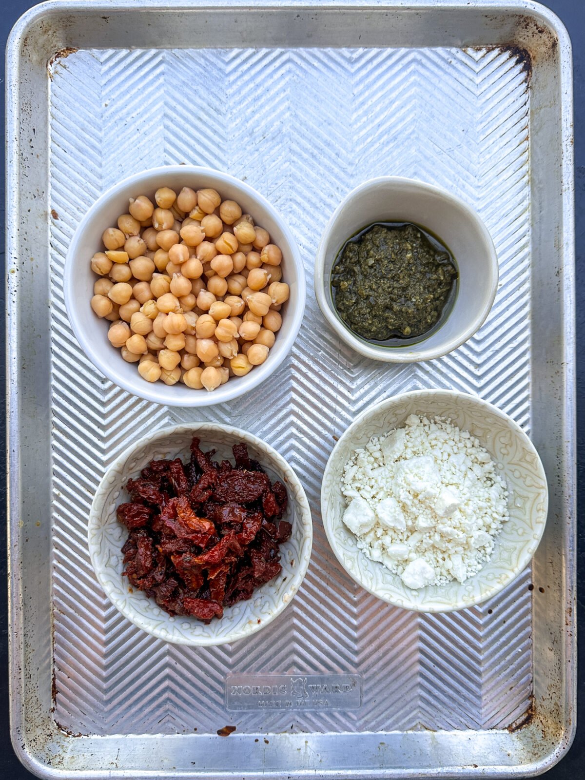 This dip is incredibly simple to make and bursting with Mediterranean flavors!