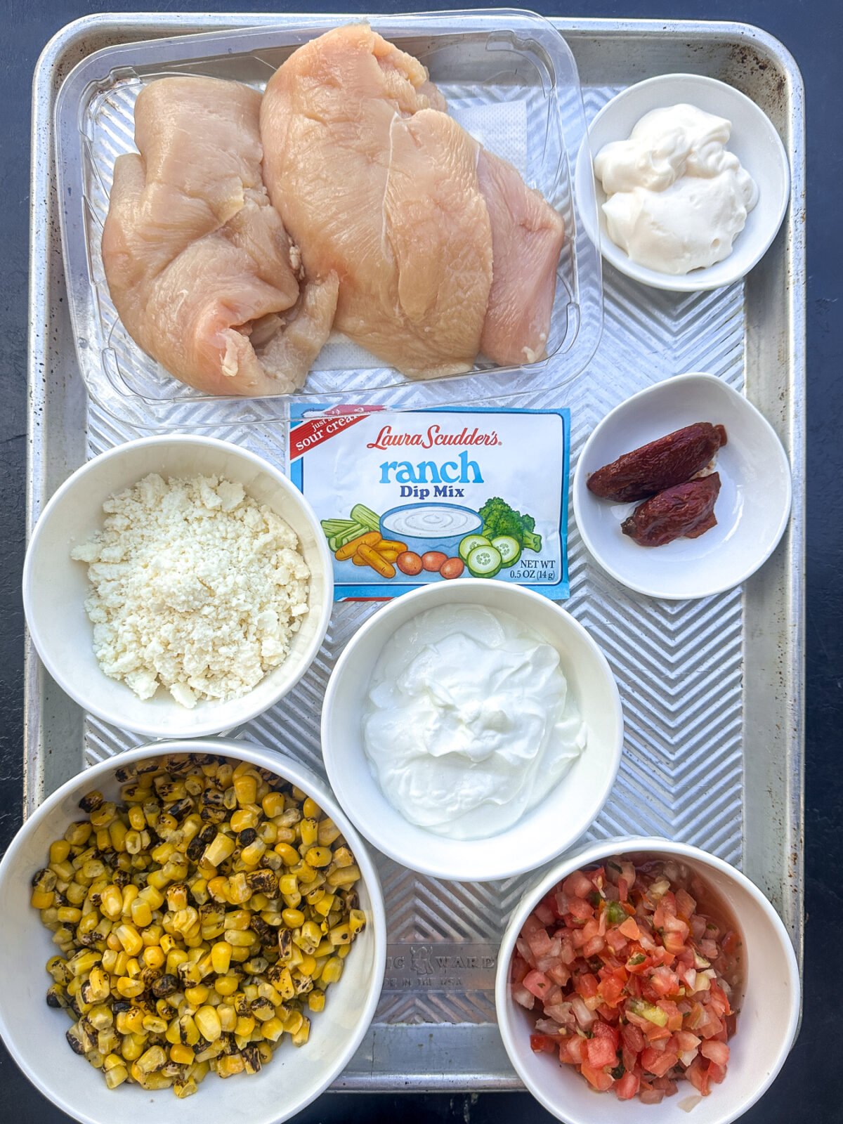 This recipe takes the classic Cobb salad and gives it a delicious Mexican twist! It's super easy to assemble, especially if you use pre-cooked ingredients.