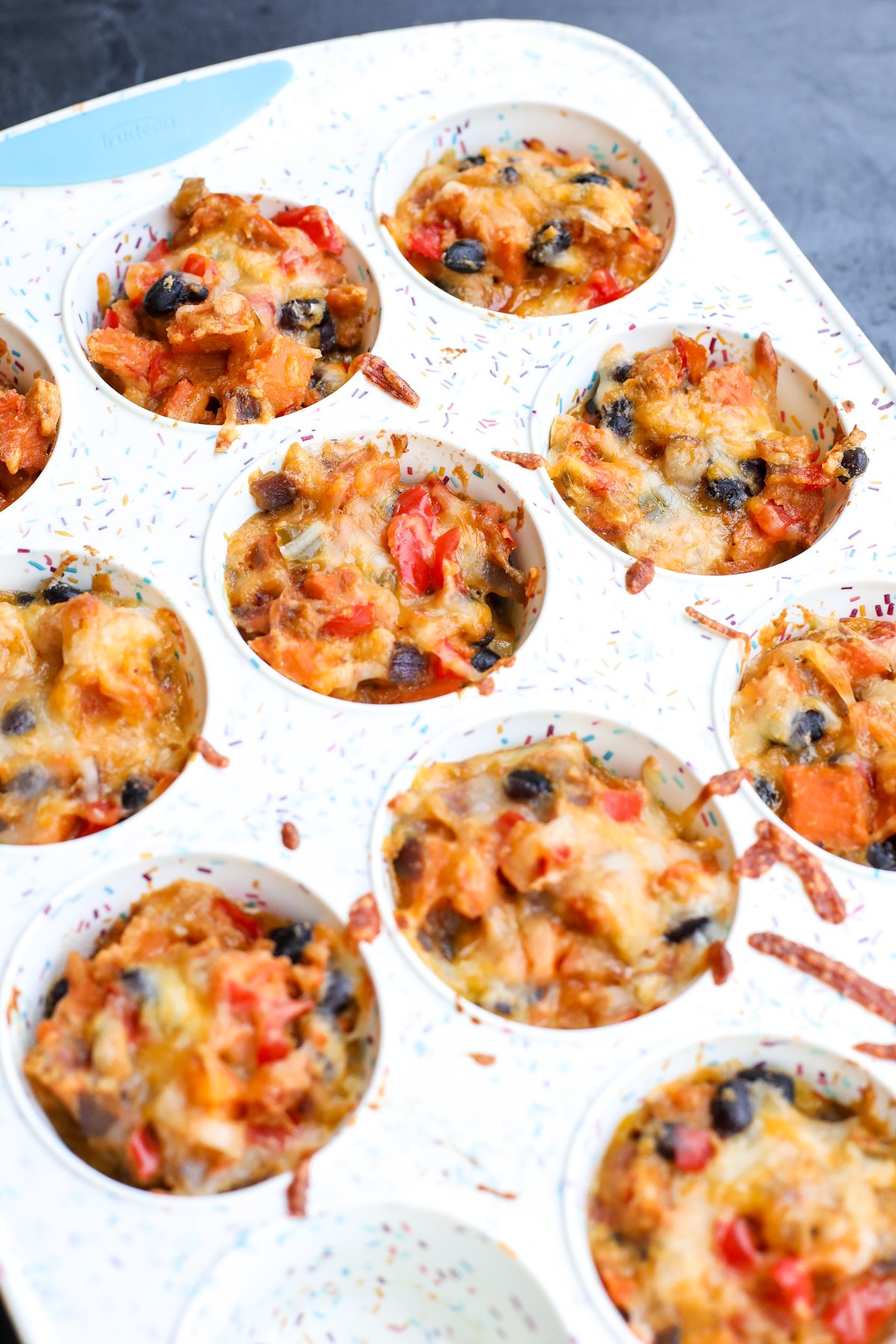 Start your day right with Sweet Potato & Black Bean Breakfast Bites! Easy, wholesome, and packed with flavor for a grab-and-go meal.