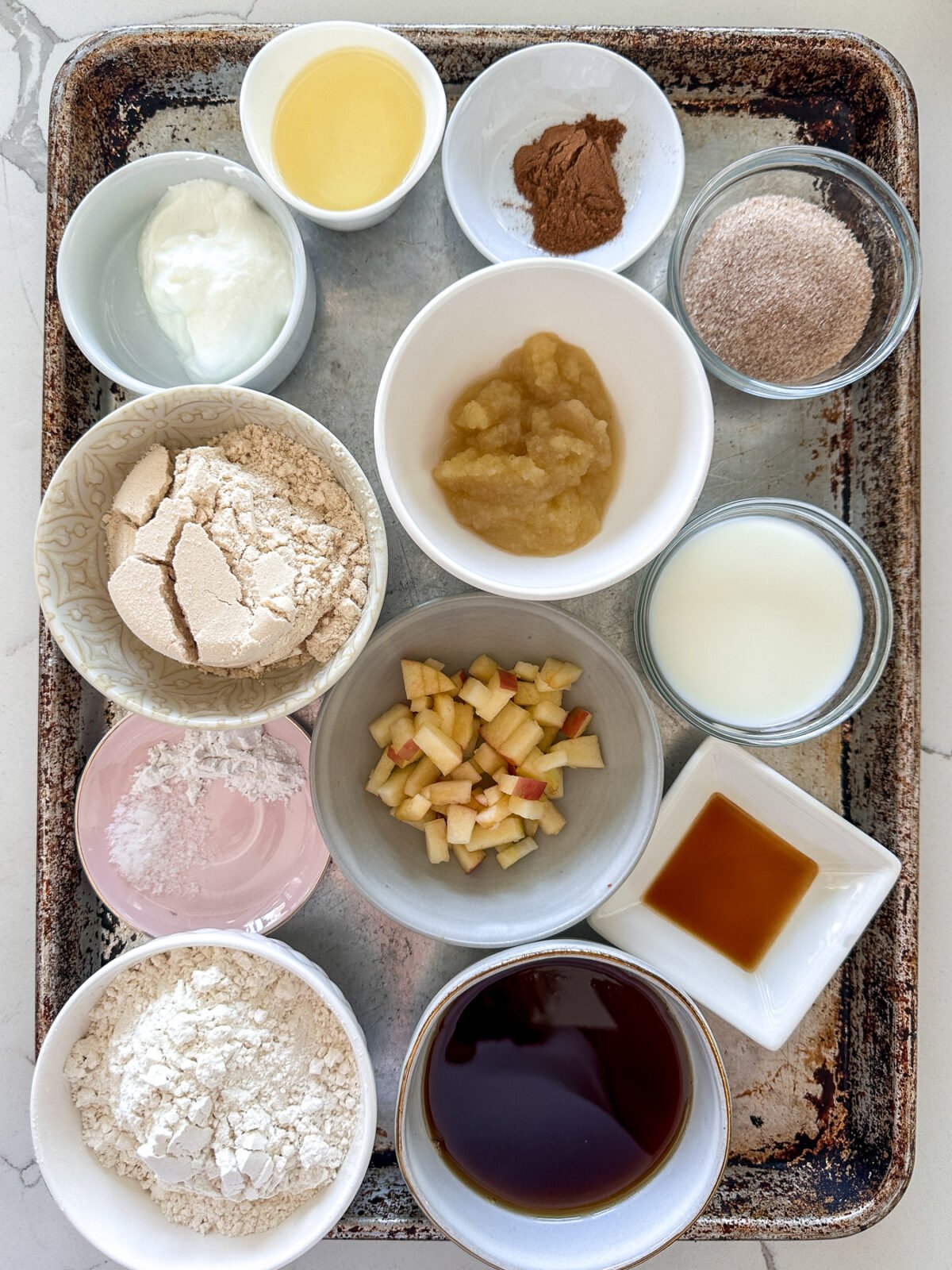 Satisfy your cravings with moist, protein-packed apple pie muffins. A healthy, delicious breakfast or snack for any day!