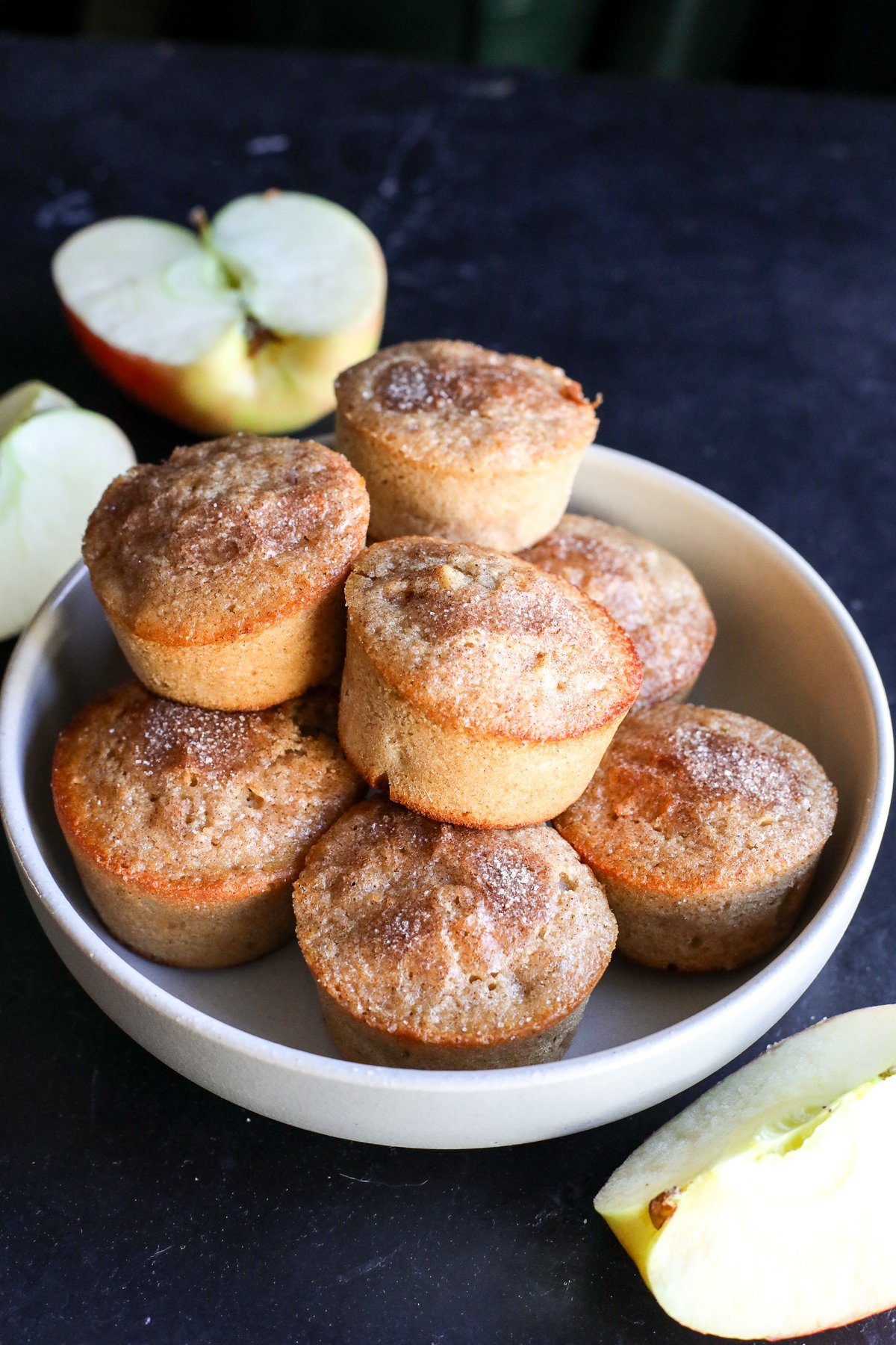 Satisfy your cravings with moist, protein-packed apple pie muffins. A healthy, delicious breakfast or snack for any day!