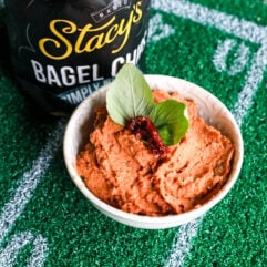 This creamy, flavorful dip is a fantastic, healthy alternative to heavier party spreads. It's packed with fiber from the beans and bold, sun-ripened flavor from the tomatoes and fresh basil.
