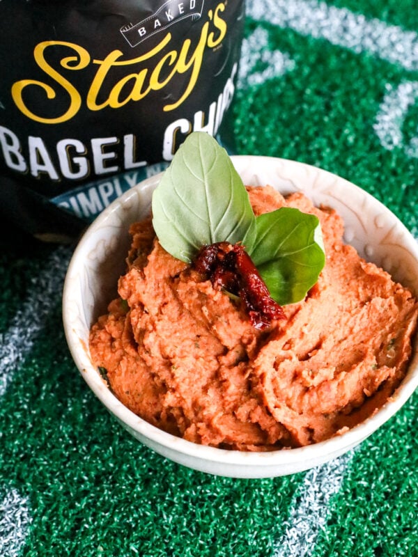 This creamy, flavorful dip is a fantastic, healthy alternative to heavier party spreads. It's packed with fiber from the beans and bold, sun-ripened flavor from the tomatoes and fresh basil.