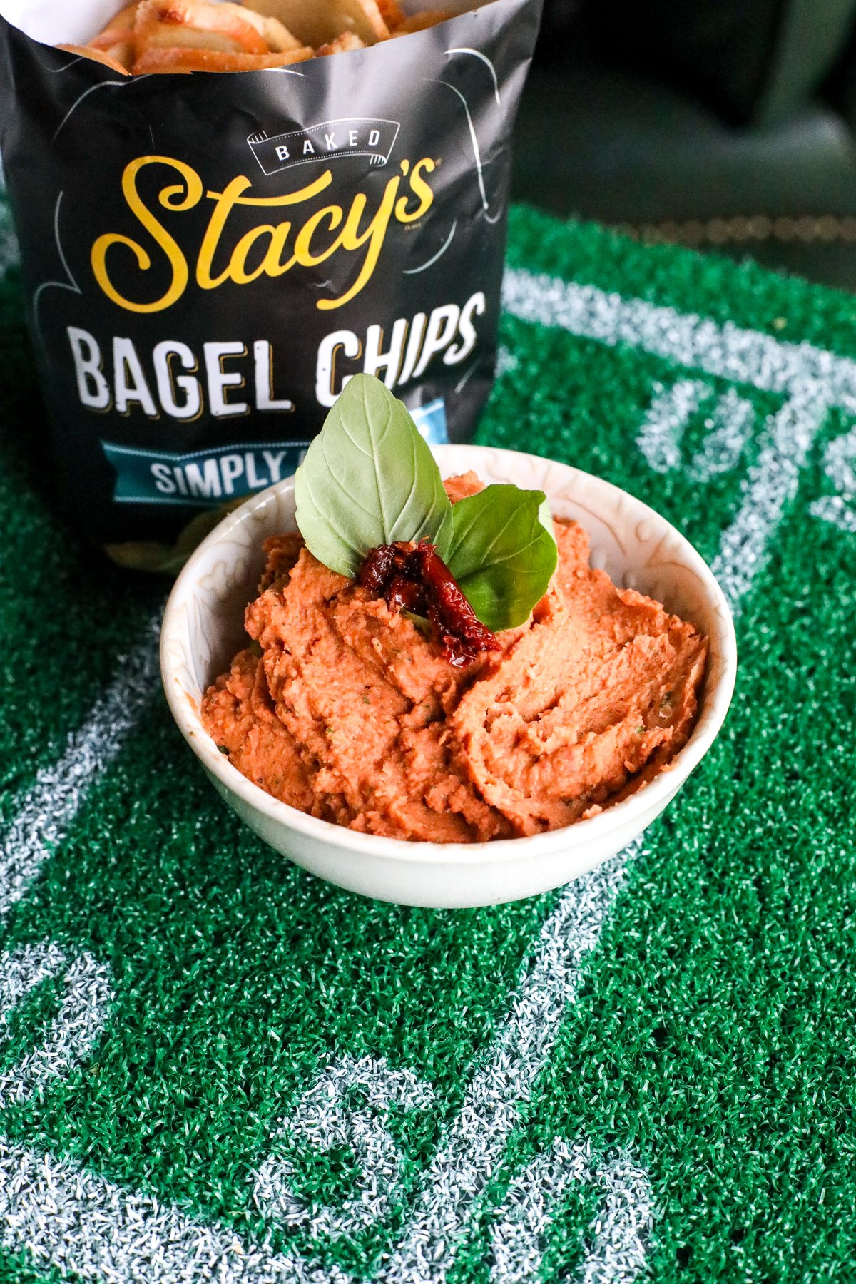 This creamy, flavorful dip is a fantastic, healthy alternative to heavier party spreads. It's packed with fiber from the beans and bold, sun-ripened flavor from the tomatoes and fresh basil.