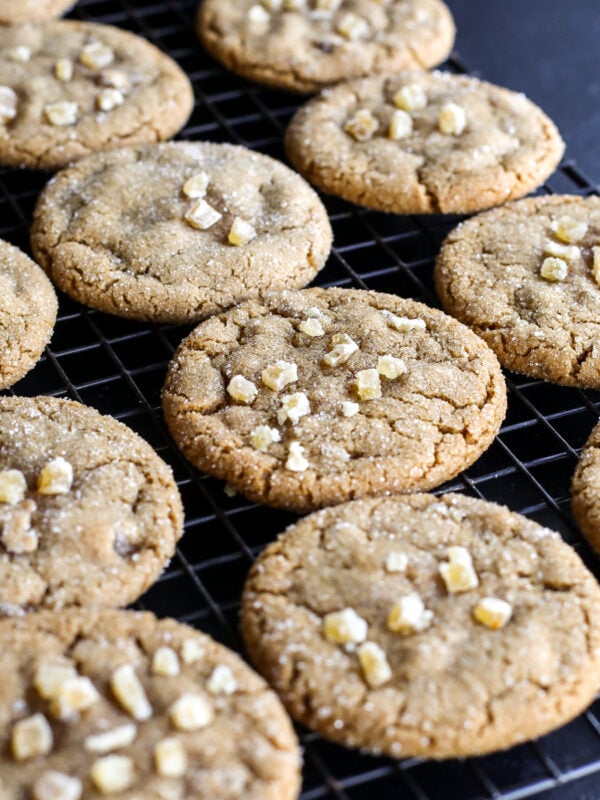 Spice up your cookie jar! These Ginger Molasses Cookies are chewy and sweet with a triple dose of ginger, oil, and warming spices.