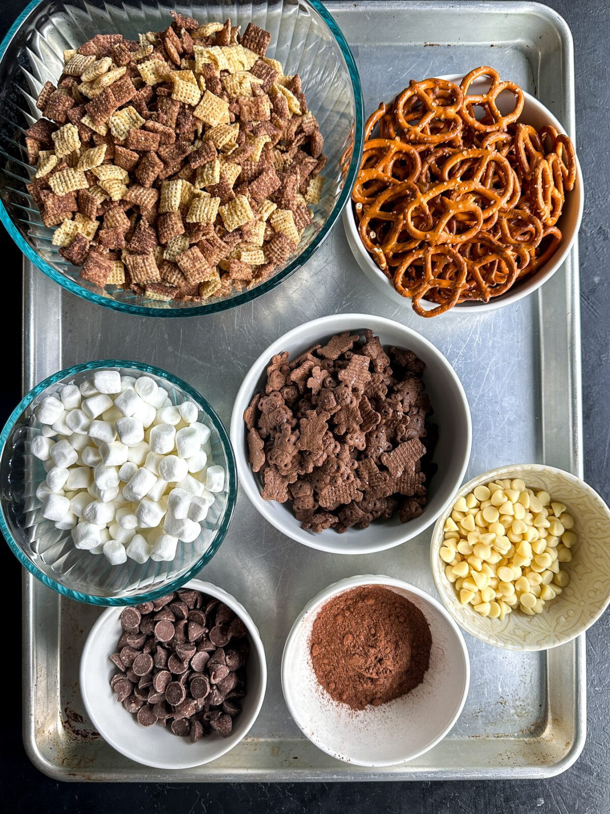 This easy, no-bake Chex mix brings the cozy flavor of hot cocoa to a crunchy, sweet snack! Perfect for parties.