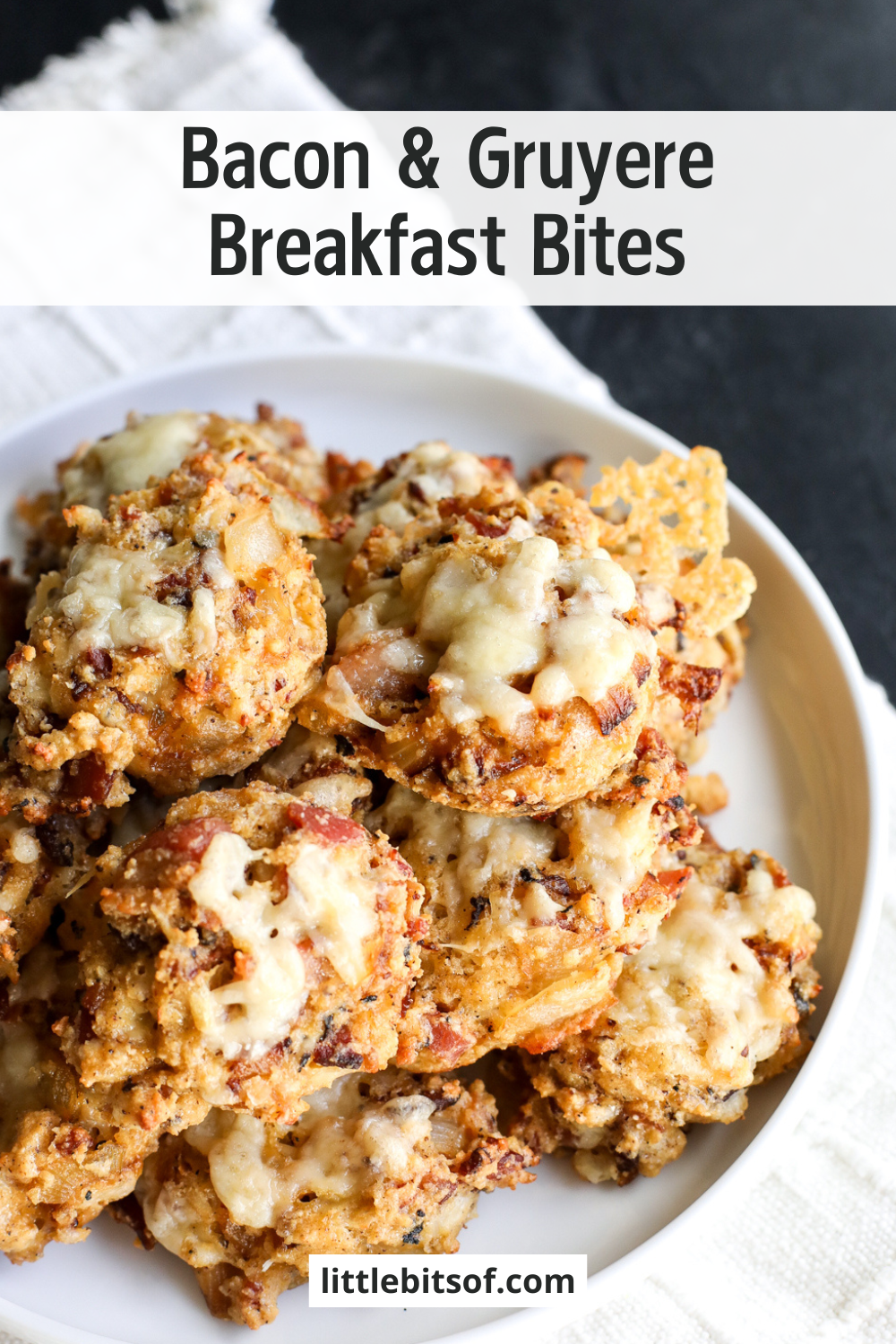 Upgrade your meal prep with these savory Bacon Gruyère bites. Crispy, cheesy, and naturally gluten-free!