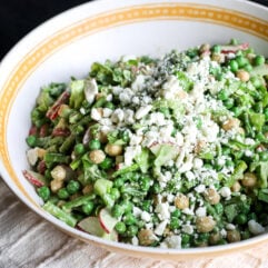 Creamy Feta Herb Dressing meets crisp spring veggies. This chopped salad is healthy, vibrant, and ready in minutes.