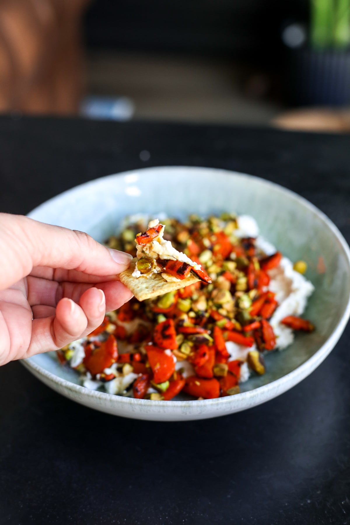Sweet, savory, and creamy. This whipped dill goat cheese with honey carrots is the perfect easy, healthy appetizer.