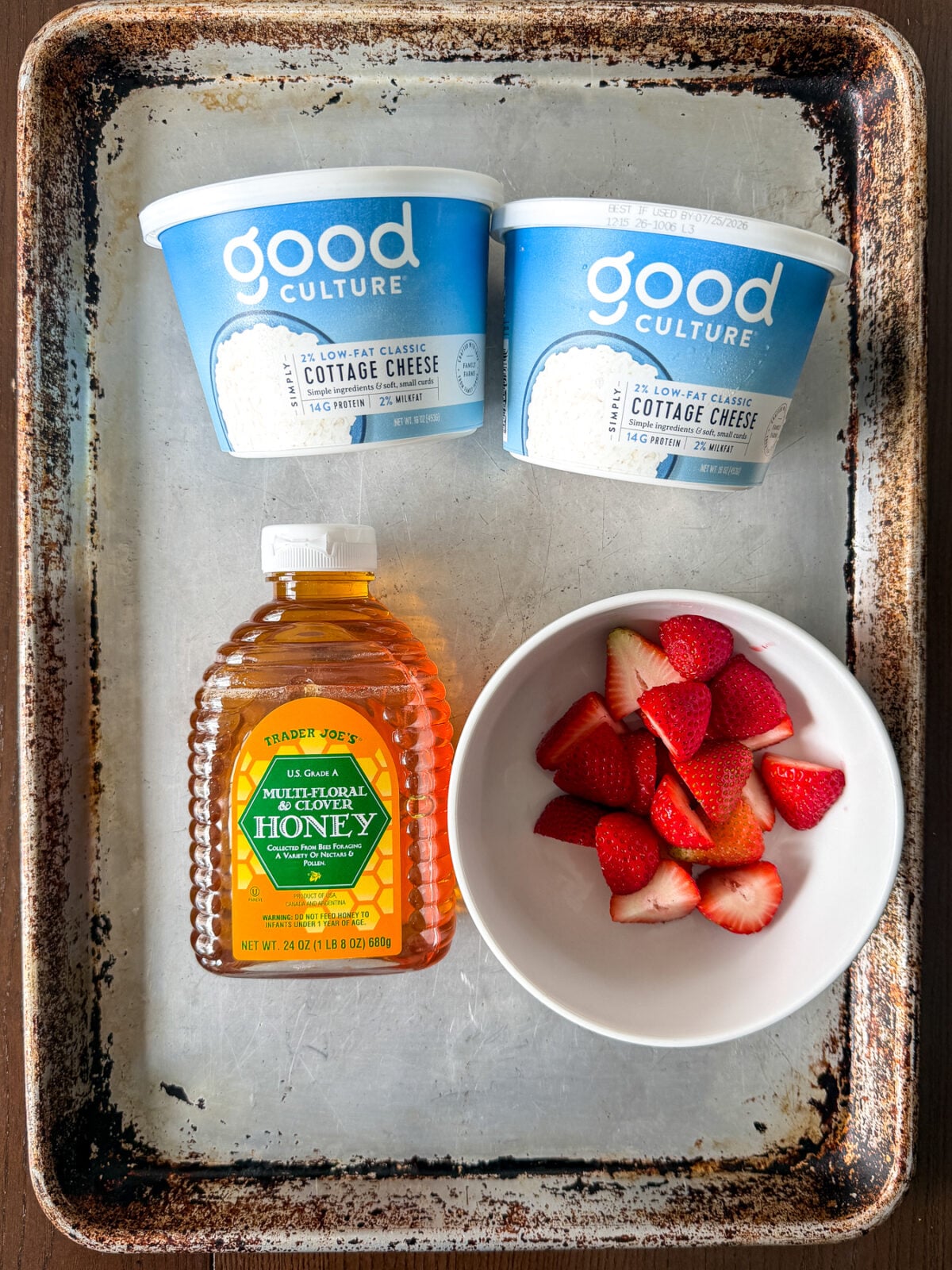 Make Strawberry Cheesecake Ice Cream Bars with cottage cheese, fresh strawberries, and graham crackers for a high-protein treat.
